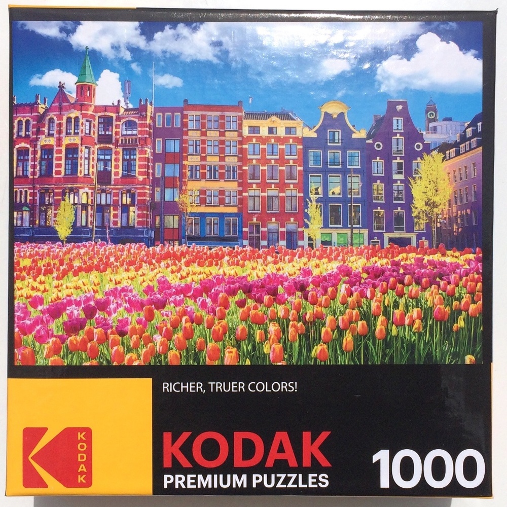 Cra-Z-Art Premium Jigsaw Puzzle Amsterdam Buildings Tulips 1000 Pieces
